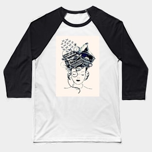 Steampunk Girl Baseball T-Shirt